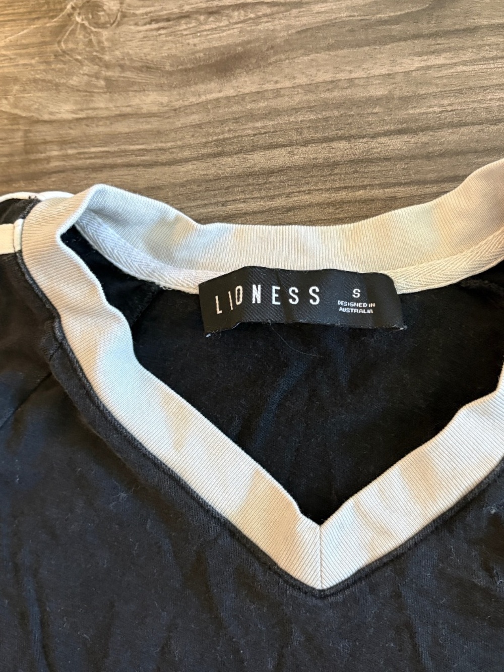 Lioness x Revolve All Stars Long Sleeve Top Black White Stripe Small Cotton - Picture 9 of 10